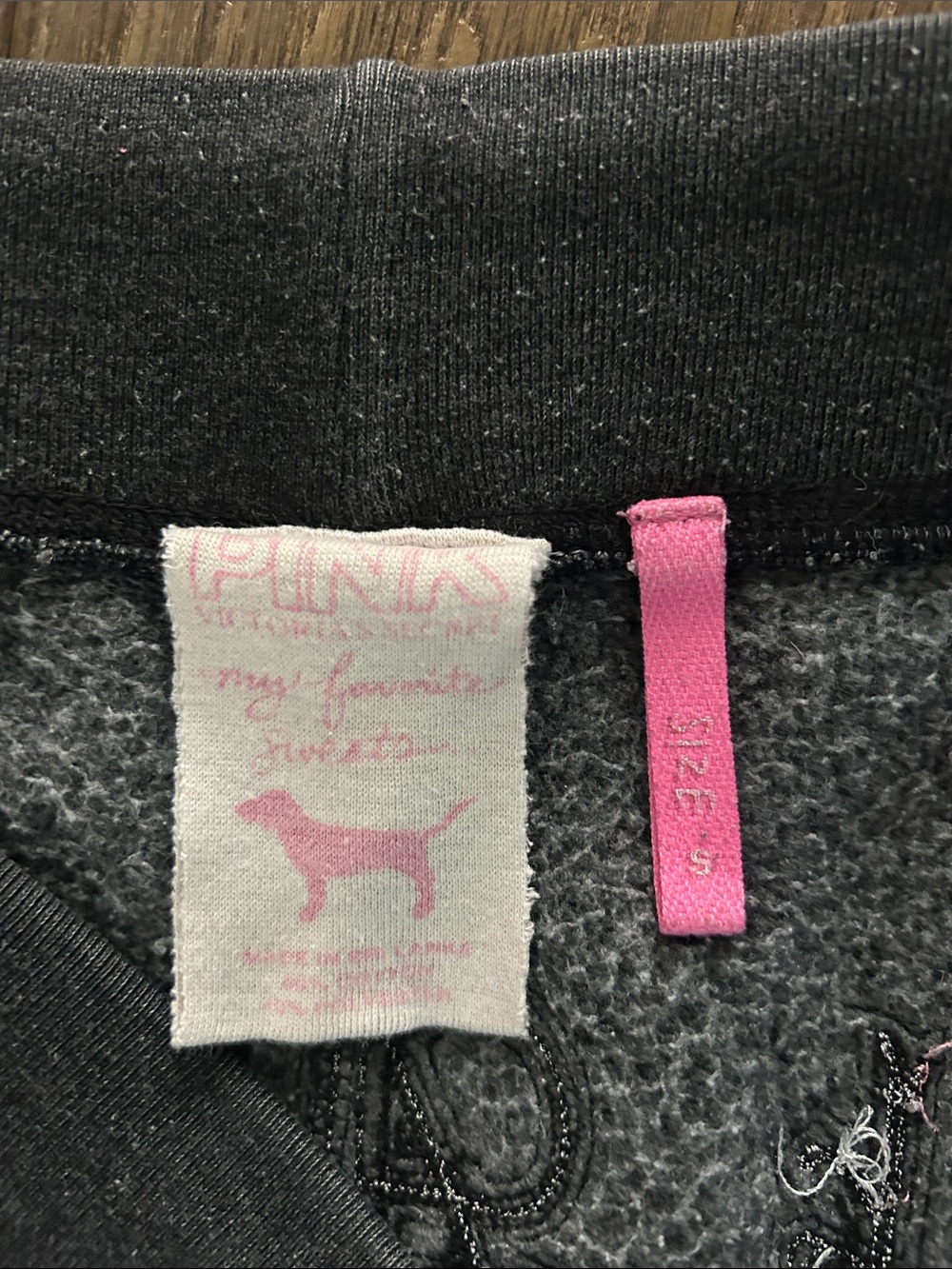 Y2K Pink Academy Cropped Sweatpants - Picture 9 of 9
